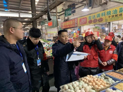 志愿者們齊參與 筧橋街道開展農貿市場食品衛生平安督查