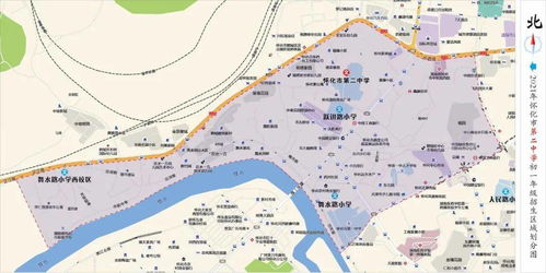 初中新生 2021年懷化主城區初中招生區域劃分圖
