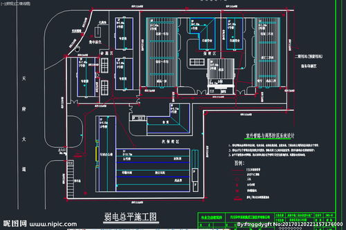市政管網 印刷廠總平監控圖圖片