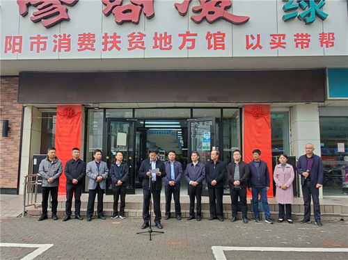 阜陽市消費扶貧地方館揭牌儀式在阜陽商廈綠色食品城舉行